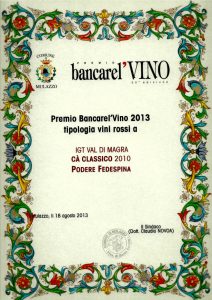 Premio Bancarel 2013 - Vini Rossi, Podere Fedespina
