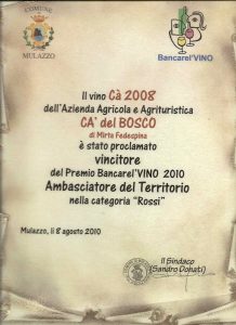 Premio Bancarel 2010 - Vino Ca, Podere Fedespina