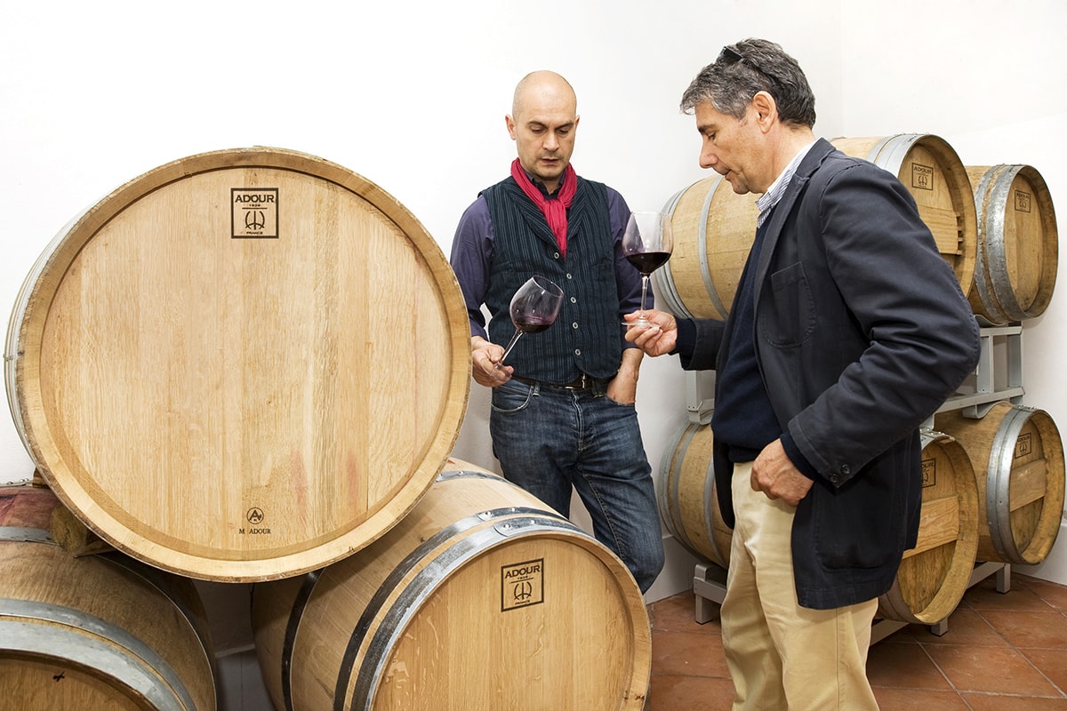 Cantina Podere Fedespina: botti Adour in legno francese